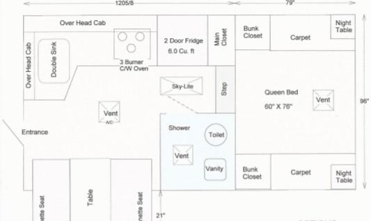 2022 WESTLAND TRAVEL AIRE 95SL, , floor-plans-day image number 0